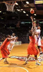 Jereal Scott leads SFA, averaging 13.7 points per game entering Wednesday.