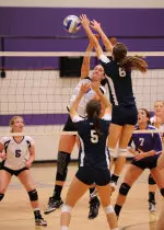 Sabrina Burns had a career high 20 kills vs Nicholls on Thursday.
