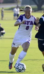 Senior midfielder Kylie Louw was named the Southland Conference Co-Offensive Player of the Week on Tuesday.