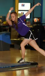 Freshman Melanie Crawford bowled anchor for the Ladyjacks on Sunday.