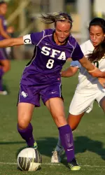 Senior midfielder Kylie Louw was one of two Ladyjacks to be named to the 2012 Capital One All-Academic Soccer District VII Team.
