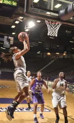 Sophomore forward Tierany Henderson and the Ladyjacks will host Northwood on Tuesday at 5:30 p.m.