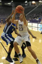 Nikola Gajic had nine points and seven rebounds in SFA's win over Jarvis Christian.