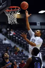 Taylor Smith leads SFA with 14 points and seven rebounds per game.