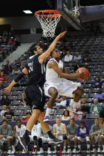 Hal Bateman currently leads the Southland with 7.0 assists per game.