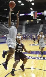 Brittney Matthew led SFA with 11 points in the Ladyjacks 85-41 loss at Oklahoma State.