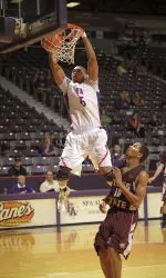 Jereal Scott had 27 points and 11 rebounds in SFA's win over Texas State.