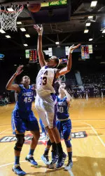 Amina Sawyer and the Ladyjacks face the Roadrunners Saturday at William R. Johnson Coliseum at 6 p.m.