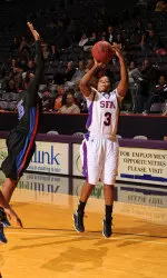 Tammara Marion scored a game-high 14 points in SFA's 59-54 win over UTA Wednesday.