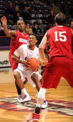 Desmond Haymon hit three 3-point field goals in SFA's win over High Point on Saturday.