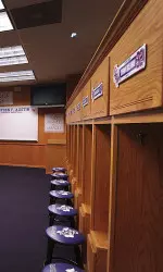 SFA just finished renovating the Ladyjacks locker room.