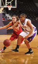 Ashlee Mells contributed eight points in the Ladyjacks 61-51 win over Lamar Wednesday evening.