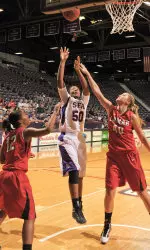 Sha Turner contributed six points in the Ladyjacks 72-60 win at Texas A&M-Corpus Christi.