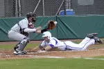 Adam Mann scored the eventual game-winning run in the bottom of the third inning on Tuesday vs ULM.