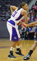 Freshman forward Tierany Henderson and SFA will take on a tough McNeese St. team Saturday at 6 p.m.