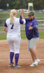 SFA starting pitcher Angela White had a strong performance Saturday, going a complete game while allowing just an unearned run.