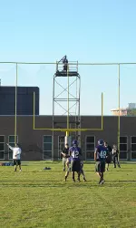 'Jacks opened spring practice Friday at Homer Bryce Stadium.