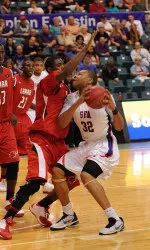 Taylor Smith led SFA with 14 points and eight rebounds vs Lamar.