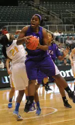 Annette Davis and the Ladyjacks fell 60-56 to McNeese State in the title game.