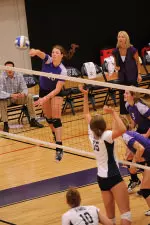 Jill Ivy had a team-high 18 kills in SFA's win over Sam Houston on Tuesday.