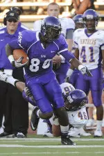 Cordell Roberson becomes SFA, and SLC all-time leader in TD receptions (33).