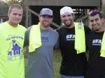 Members of the SFA Baseball team assisted with the running of the Nacogdoches 5K/10K benefitting the Helping House on Saturday.