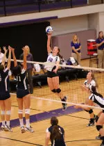 Jill Ivy had 14 kills in SFA's sweep of ORU on Thursday.