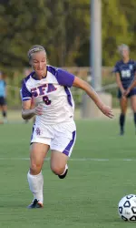 Kylie Louw picked up her team-leading seventh assist of the season in SFA's 1-0 win over Rice.