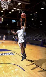 Daylyn Harris scored 15 points in SFA's 80-38 win over SLU Thursday evening.