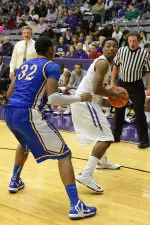 Desmond Haymon had his first career double-double on Saturday vs Nicholls.