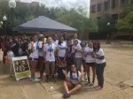 Women's basketball held "Be The Match" Drive on SFA campus.