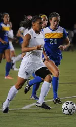 Chelsea Raymond scored her team-leading seventh goal of the season in 2-0 win over McNeese State Friday night.