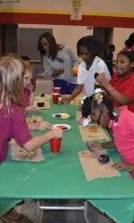 Women's basketball visited the Boys and Girls Club of Nacogdoches Thursday.