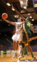 Senior Desmond Haymon and SFA to face former head coach Tuesday.