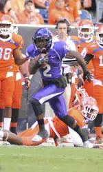 Senior wide receiver Mike Brooks caught three touchdowns in SFA's 56-49 loss to Sam Houston State Saturday.