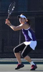 Andrea Ternera competes at Longhorn Invitational for Ladyjacks.