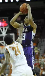 Senior Deshaunt Walker led SFA with 14 points in a 71-68 win over High Point Sunday. (Brendan Maloney-USA TODAY Sports)