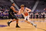 Sophomore Thomas Walkup scored 15 points in SFA's 83-49 victory over Elmhurst College Saturday.
