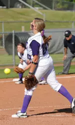 Junior Carlie Thomas tossed her fourth complete game of the season in victory over No. 23 North Carolina.