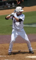 Senior Zach Benson recorded one of the three SFA hits in the game two loss to South Alabama.