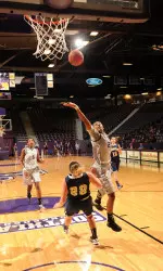 Sophomore Daylyn Harris and the Ladyjacks play the Bearkats Wednesday at 5:30 p.m. in Huntsville.