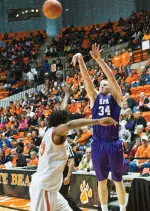 Jacob Parker had 10 points and a pair of 3s vs Sam Houston on Thursday.