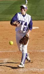 Junior Carlie Thomas picked up her first win of the season in a complete game effort.