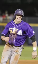 Dozier picked up his 37th career double to become SFA's all-time leader in the category.