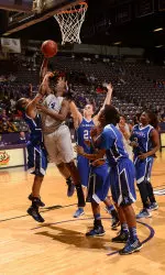 Annette Davis and the Ladyjacks open the SLC Tournament Wednesday at 1:30 p.m.