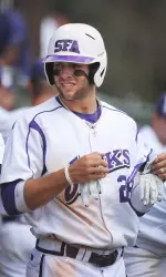 Hood recorded the only multi-hit performance for SFA in loss to Dallas Baptist.