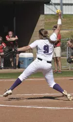 Carlie Thomas helped lead SFA to a 2-1 win over Nicholls in game one of Saturday's doubleheader.