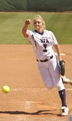 Senior Angela White earned her fourth win of the season on Saturday in SFA's 5-1 win over AMCC.