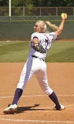 Angela White threw a complete game shutout Sunday in a 6-0 won over AMCC.