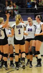 SFA volleyball receives AVCA Team Academic Award.